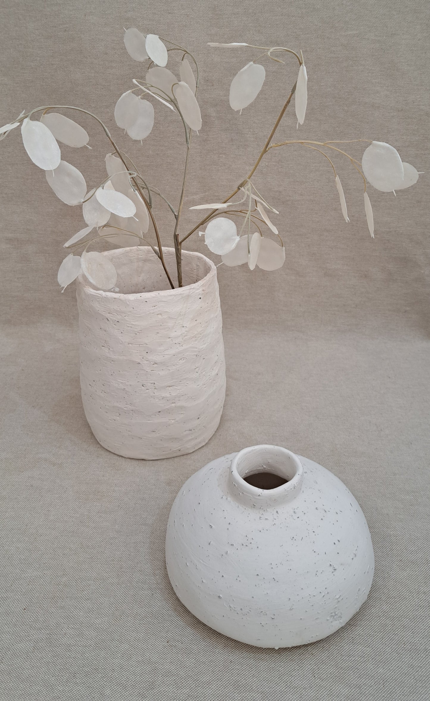 JARRONES BLANCOS con textura
