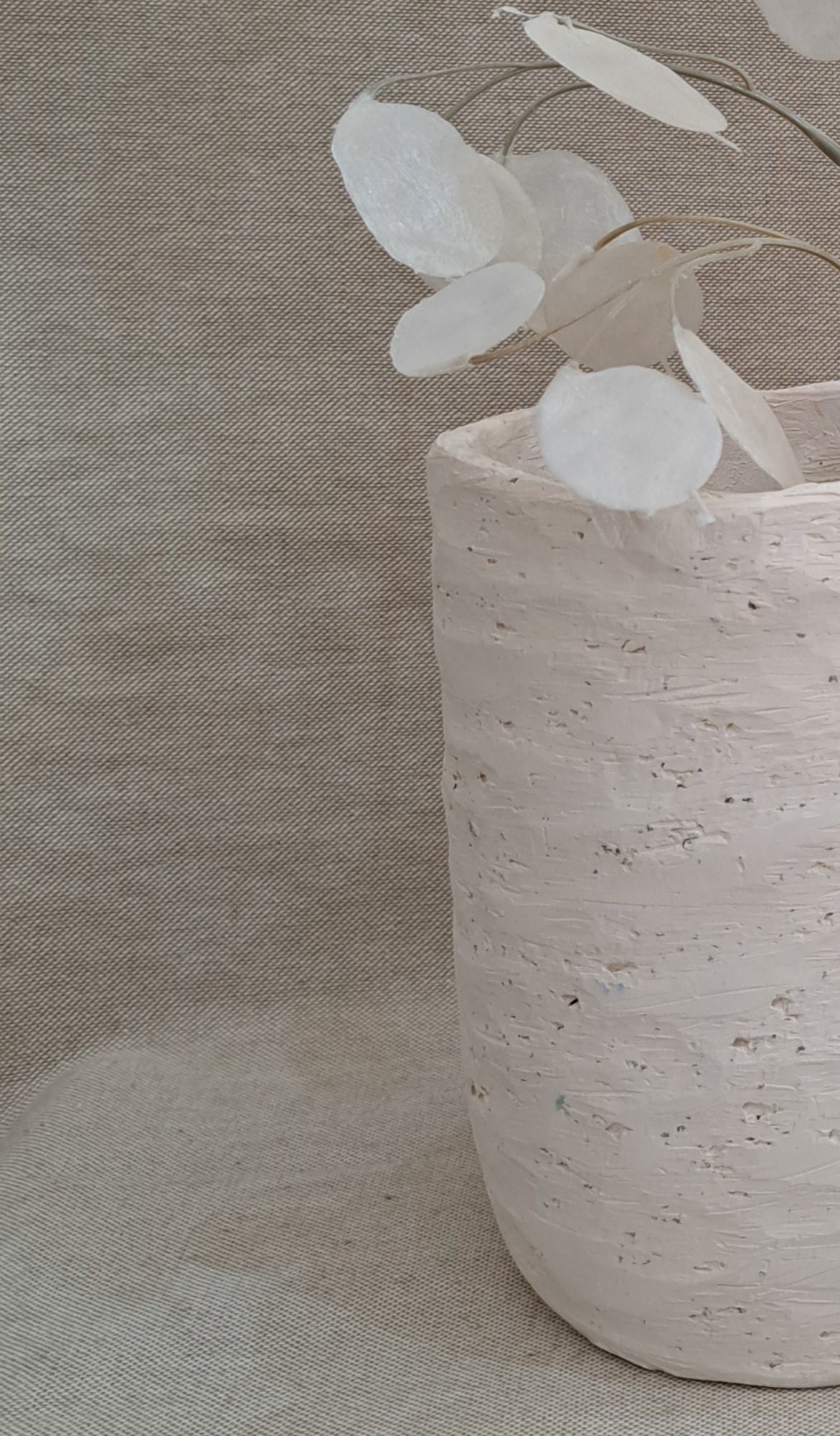 JARRONES BLANCOS con textura