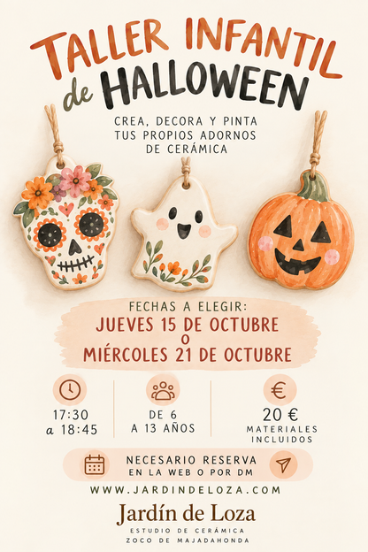 TALLER INFANTIL HALLOWEEN (2 FECHAS A ELEGIR)