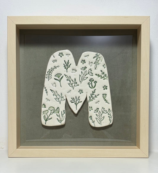 LETRAS de CERÁMICA (con o sin marco entelado) POR ENCARGO