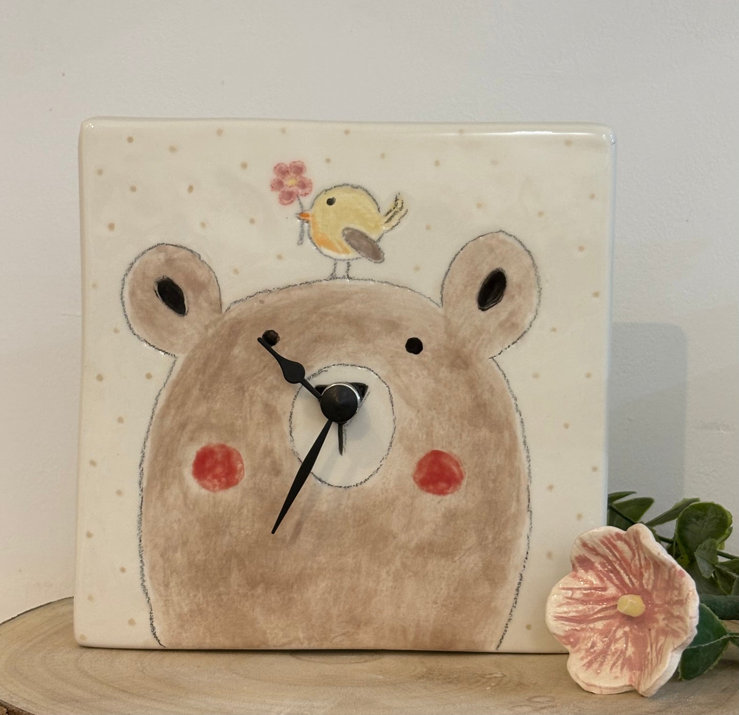 RELOJ DE CERÁMICA PERSONALIZABLE cuadrado