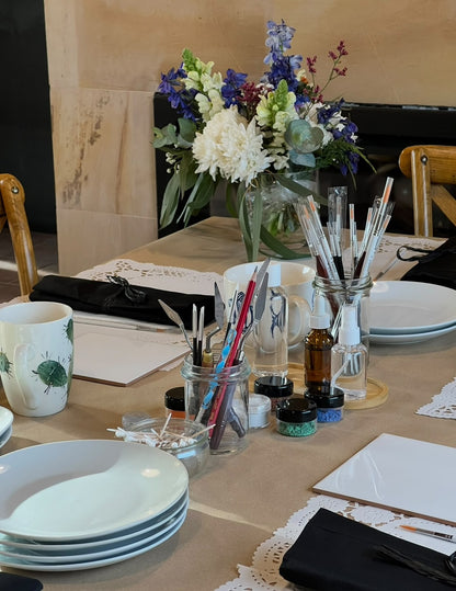TALLER DE PINTURA SOBRE PORCELANA 18 de OCTUBRE