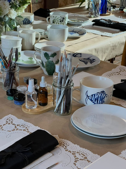 TALLER DE PINTURA SOBRE PORCELANA 18 de OCTUBRE