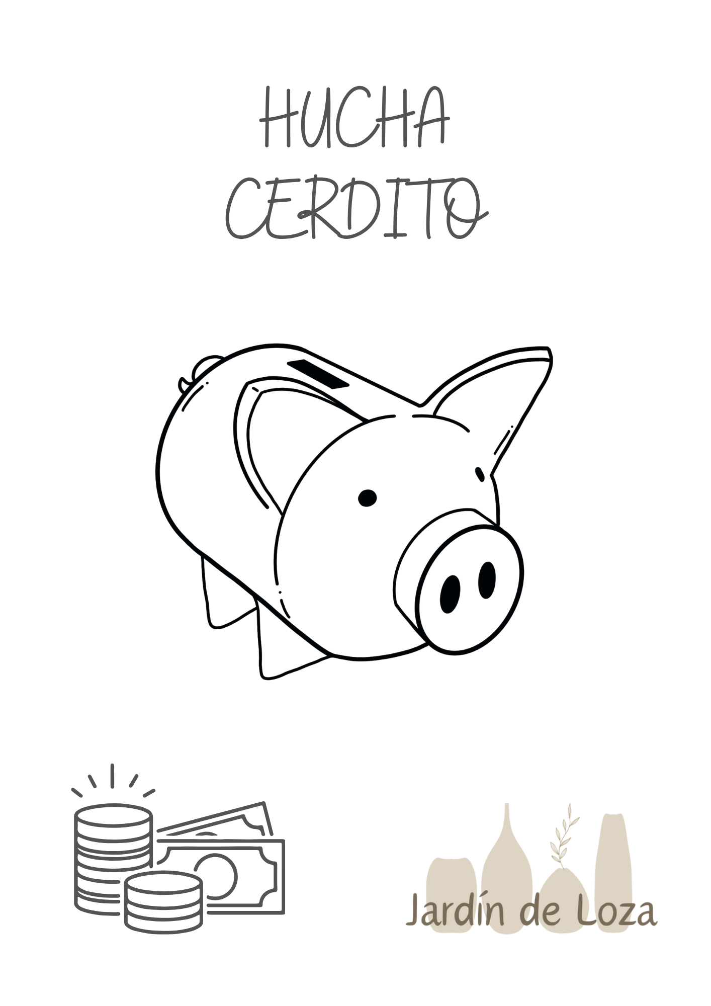Plantilla HUCHA CERDITO🐷